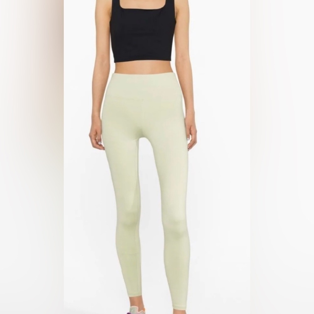Reformation Ecostretch Performance Leggings Athletic Tights Limon Green Small